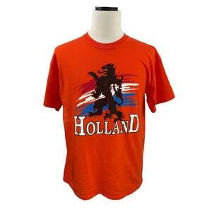 Holland Netherlands Dutch Lion Graphic T-Shirt Men’s Large Orange